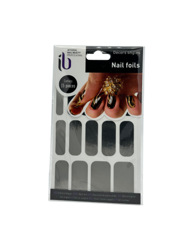 Láminas para uñas color PLATA Láminas para uñas color PLATA